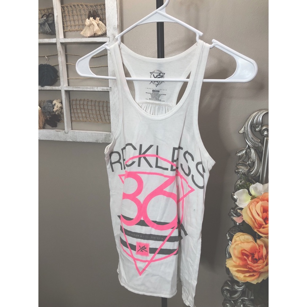 Young&Reckless branded racer back tank